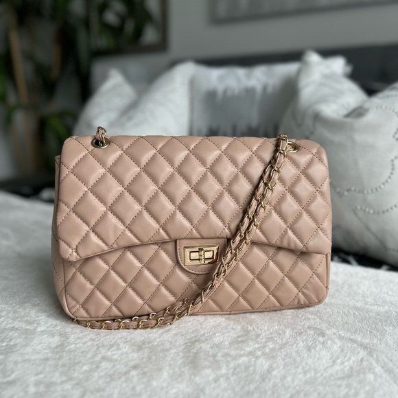 🆕 Quilted Jumbo Chain Designer Handbag - Picture 2 of 6